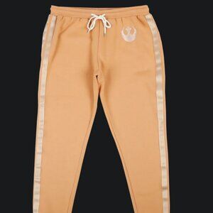 Heroes and Villians Rebel Alliance Star Wars Sweatpants Orange Aurebesh